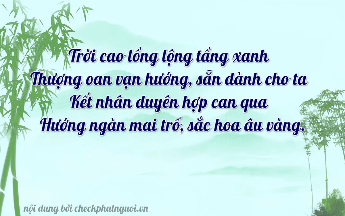 Bài thơ ý nghĩa cho <b>biển số 29A-87632</b> tại website checkphatnguoi.vn
