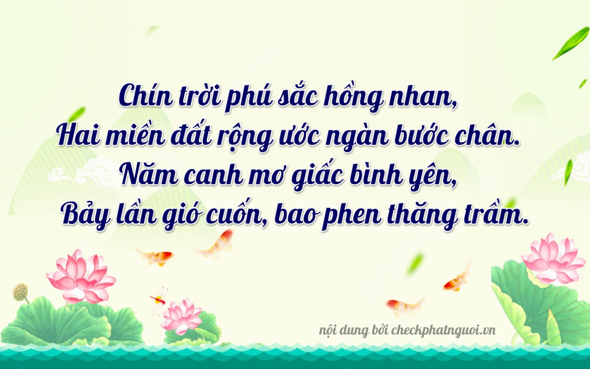 Bài thơ ý nghĩa cho <b>biển số 29A-92507</b> tại website checkphatnguoi.vn