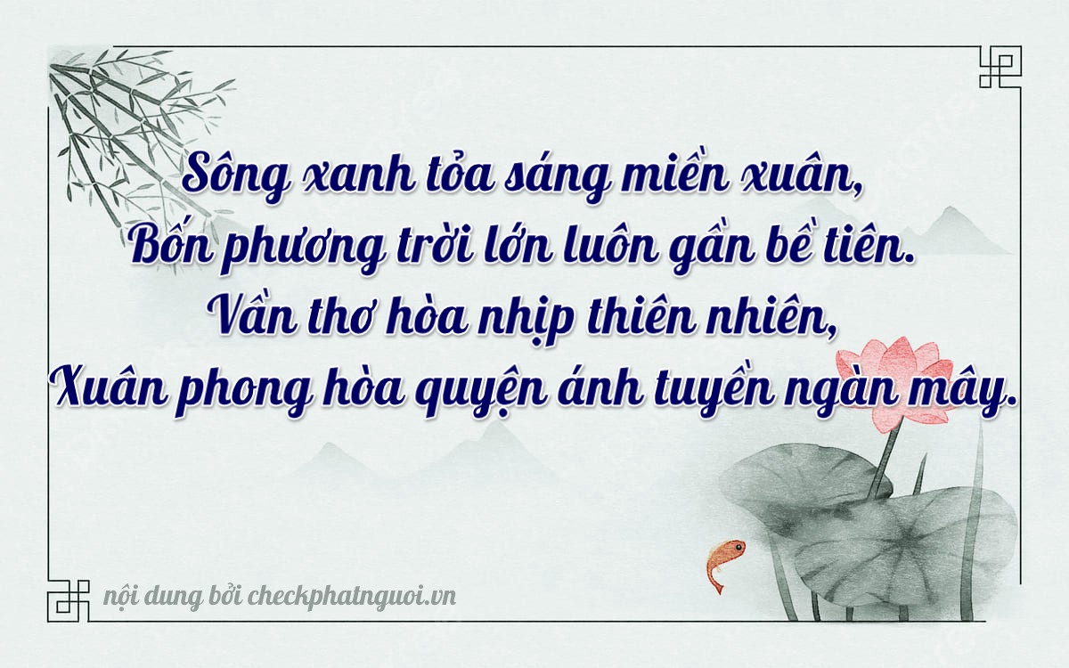 Bài thơ ý nghĩa cho <b>biển số 29A-94300</b> tại website checkphatnguoi.vn