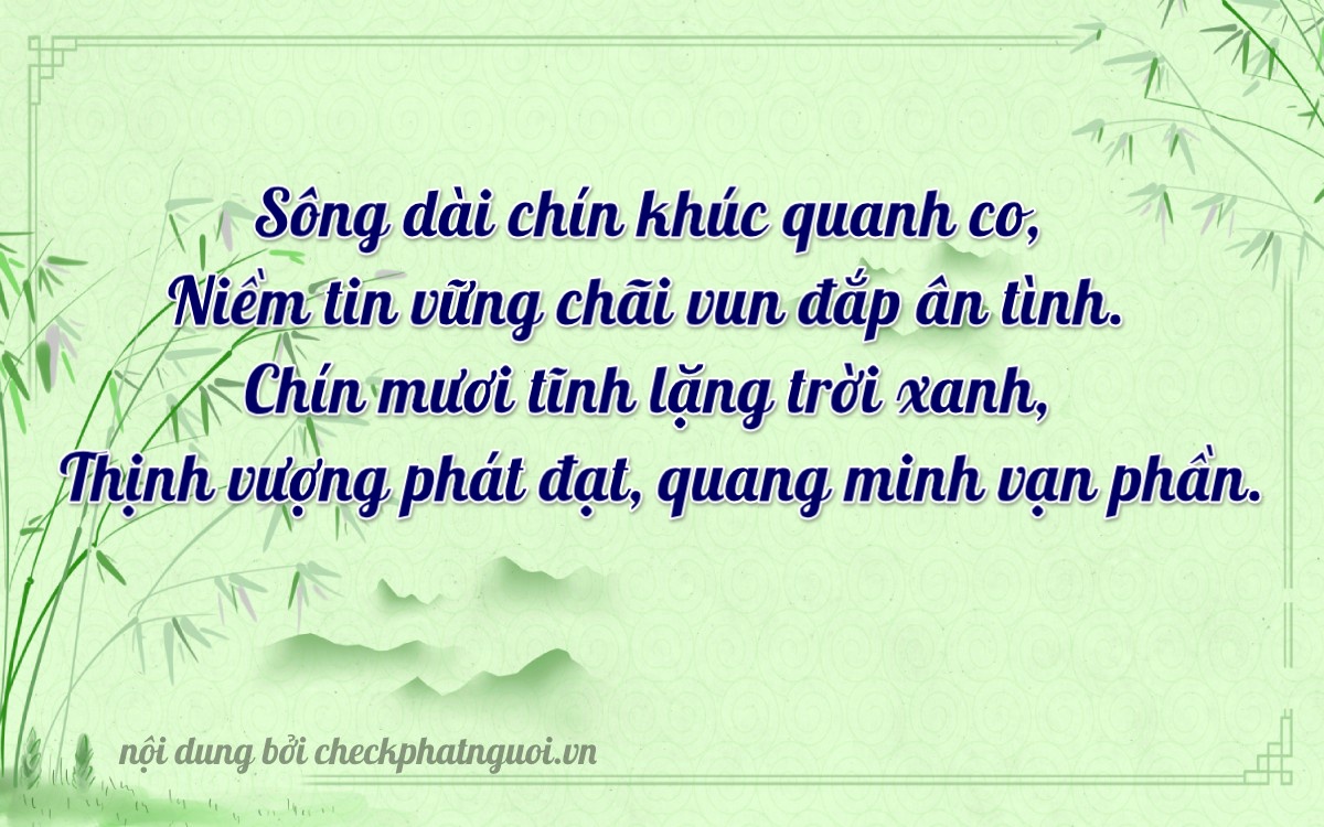 Bài thơ ý nghĩa cho <b>biển số 29A-96918</b> tại website checkphatnguoi.vn