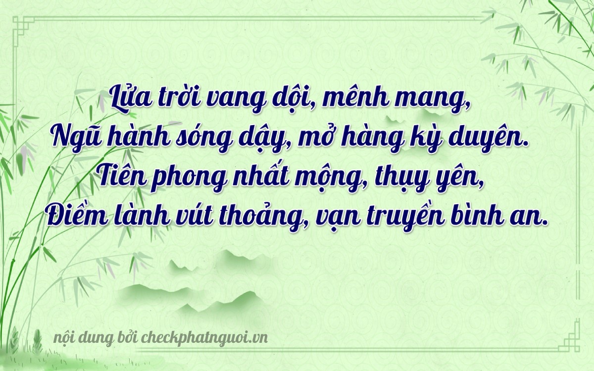 Bài thơ ý nghĩa cho <b>biển số 29AB-15052</b> tại website checkphatnguoi.vn