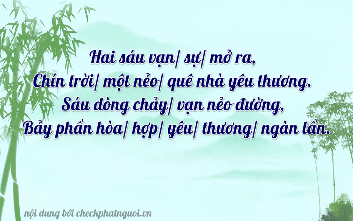 Bài thơ ý nghĩa cho <b>biển số 29AB-26967</b> tại website checkphatnguoi.vn