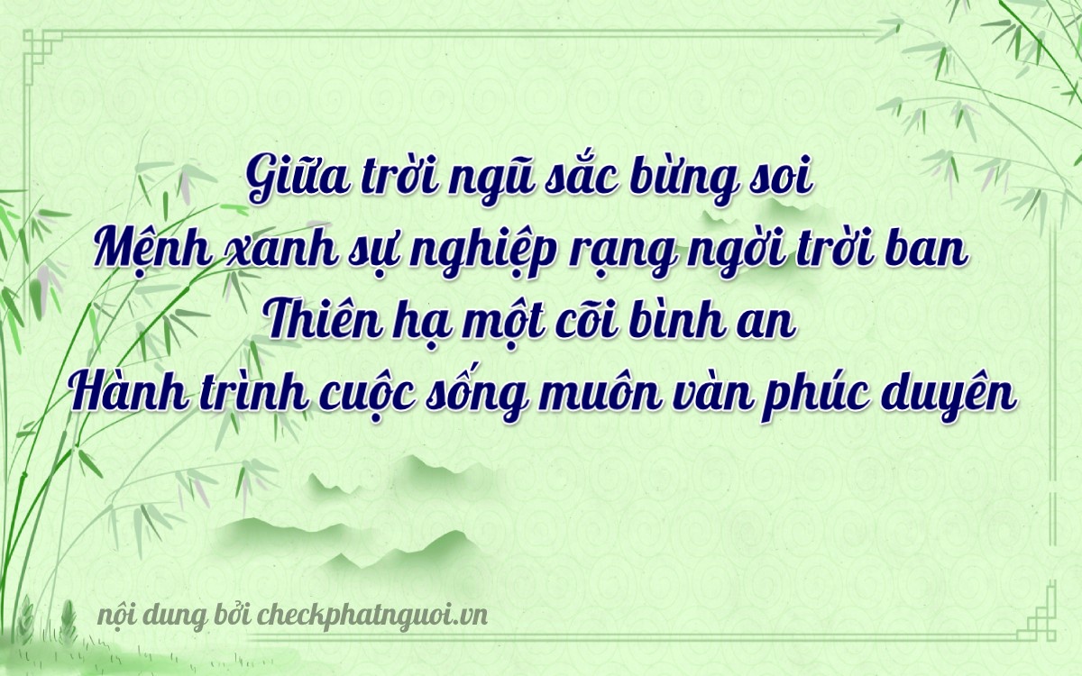 Bài thơ ý nghĩa cho <b>biển số 29AB-56677</b> tại website checkphatnguoi.vn