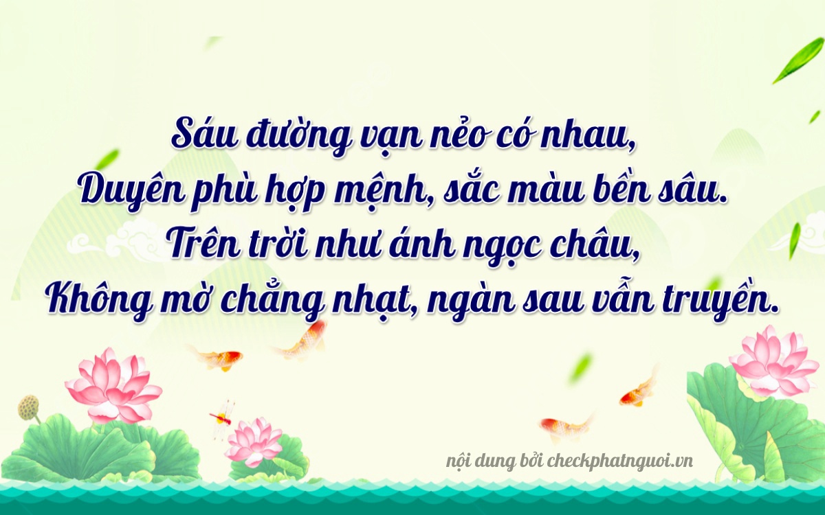 Bài thơ ý nghĩa cho <b>biển số 29AB-66315</b> tại website checkphatnguoi.vn