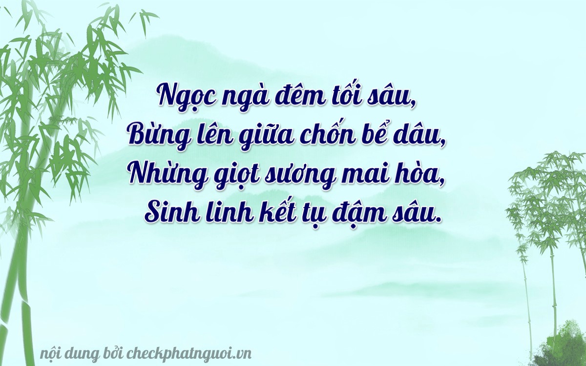 Bài thơ ý nghĩa cho <b>biển số 29AB-78011</b> tại website checkphatnguoi.vn