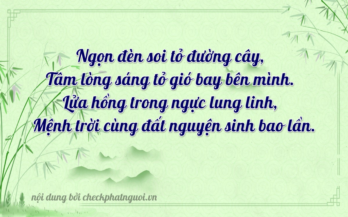Bài thơ ý nghĩa cho <b>biển số 29AC-09832</b> tại website checkphatnguoi.vn