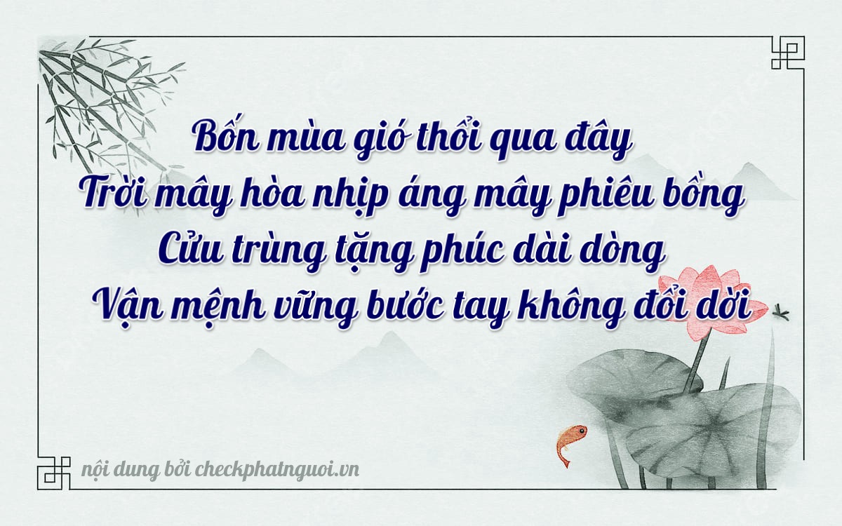 Bài thơ ý nghĩa cho <b>biển số 29AC-26292</b> tại website checkphatnguoi.vn