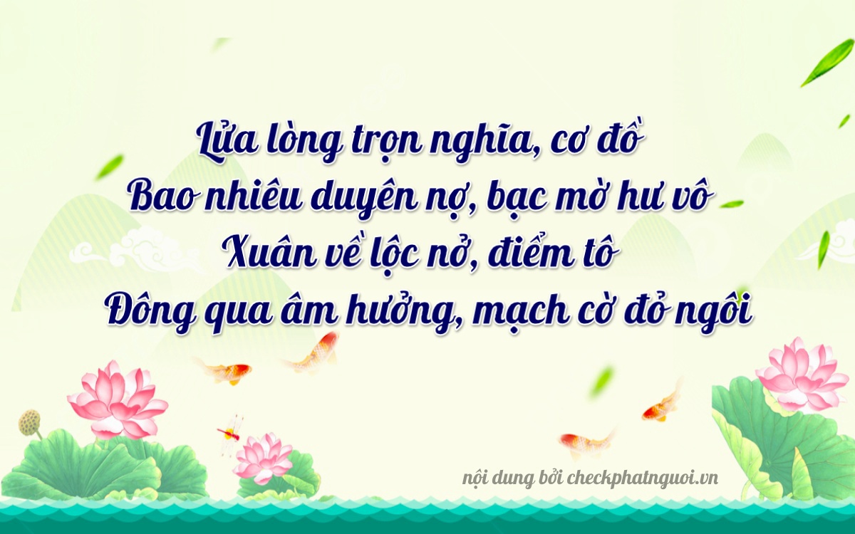 Bài thơ ý nghĩa cho <b>biển số 29AC-38838</b> tại website checkphatnguoi.vn