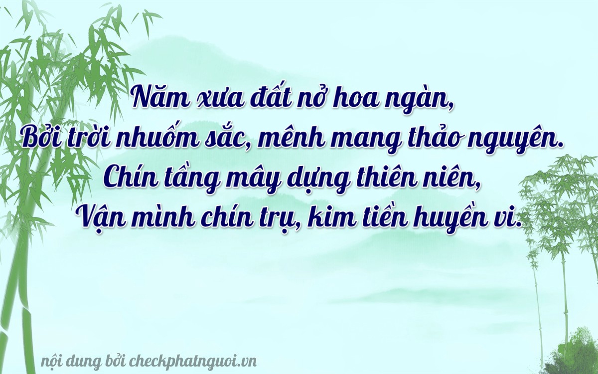 Bài thơ ý nghĩa cho <b>biển số 29AC-51995</b> tại website checkphatnguoi.vn