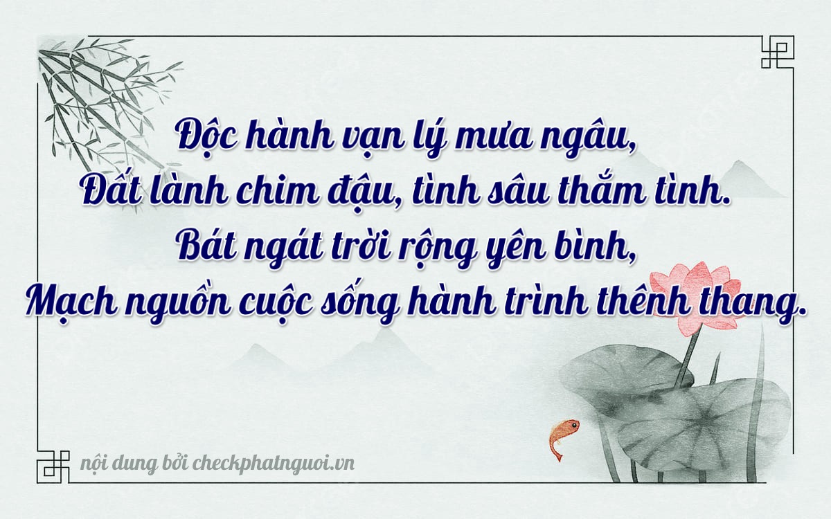 Bài thơ ý nghĩa cho <b>biển số 29AC-75826</b> tại website checkphatnguoi.vn