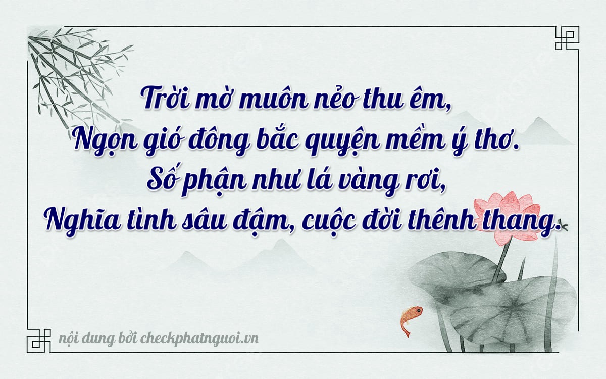 Bài thơ ý nghĩa cho <b>biển số 29AC-82441</b> tại website checkphatnguoi.vn