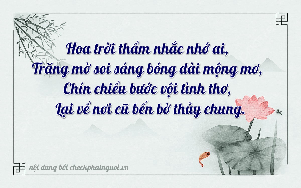 Bài thơ ý nghĩa cho <b>biển số 29AC-88299</b> tại website checkphatnguoi.vn