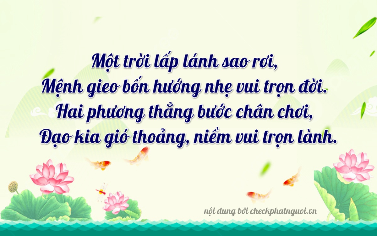 Bài thơ ý nghĩa cho <b>biển số 29AD-02102</b> tại website checkphatnguoi.vn