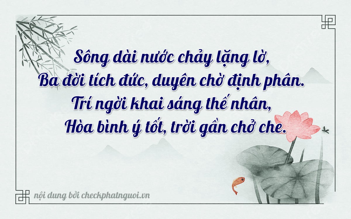 Bài thơ ý nghĩa cho <b>biển số 29AD-33313</b> tại website checkphatnguoi.vn