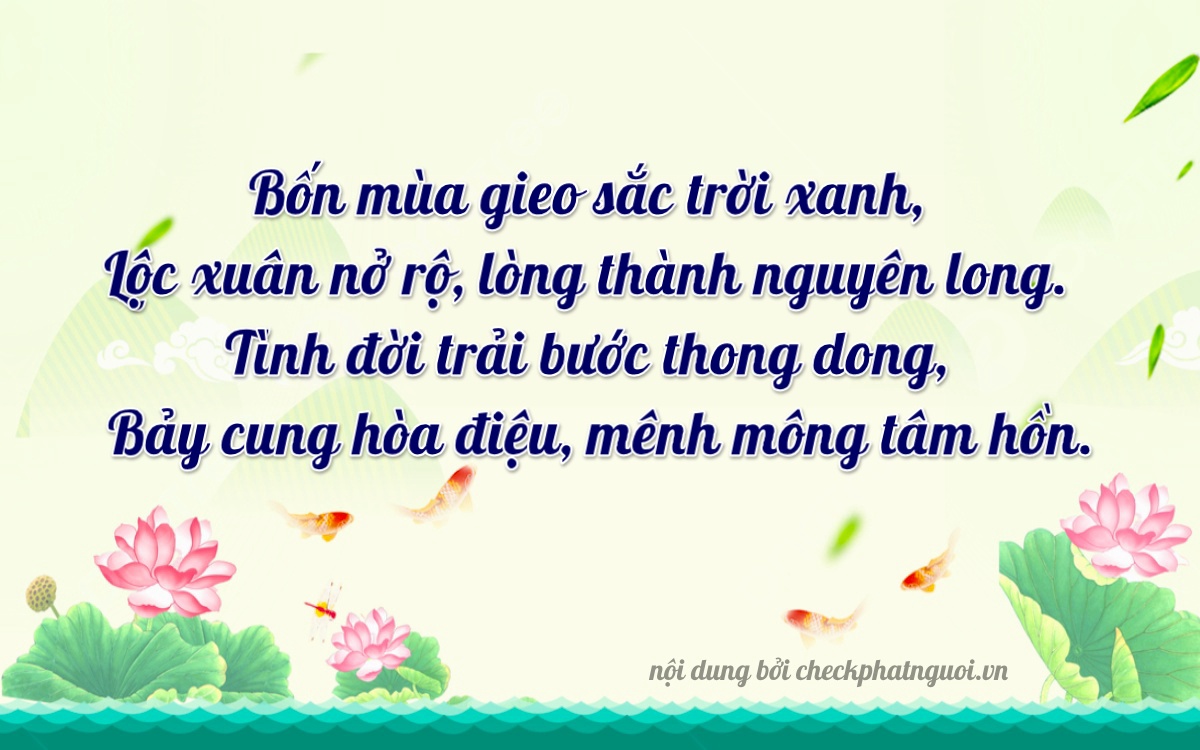 Bài thơ ý nghĩa cho <b>biển số 29AD-43723</b> tại website checkphatnguoi.vn