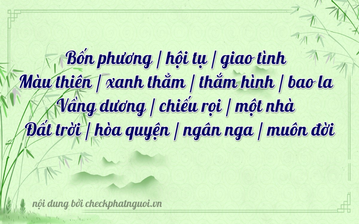 Bài thơ ý nghĩa cho <b>biển số 29AD-94032</b> tại website checkphatnguoi.vn