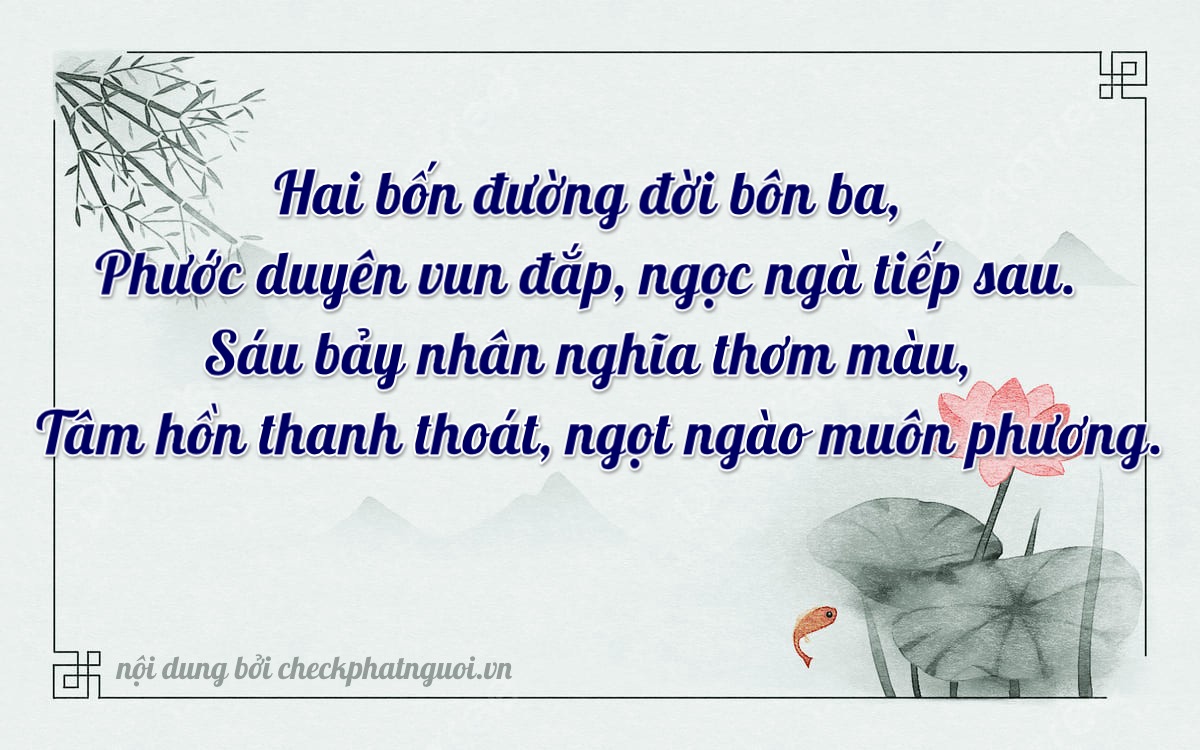 Bài thơ ý nghĩa cho <b>biển số 29AE-24567</b> tại website checkphatnguoi.vn