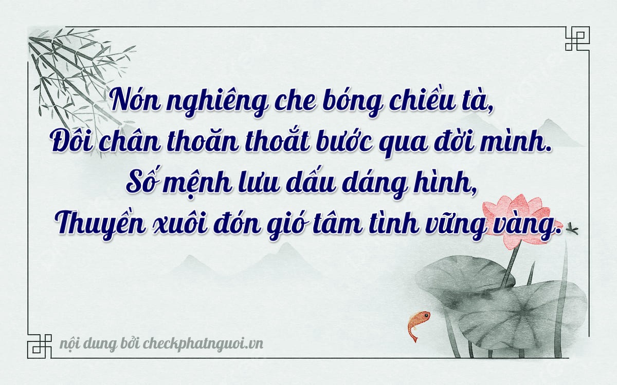 Bài thơ ý nghĩa cho <b>biển số 29AG-01604</b> tại website checkphatnguoi.vn