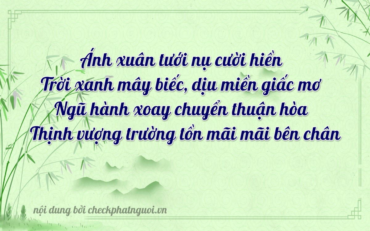 Bài thơ ý nghĩa cho <b>biển số 29AG-04765</b> tại website checkphatnguoi.vn