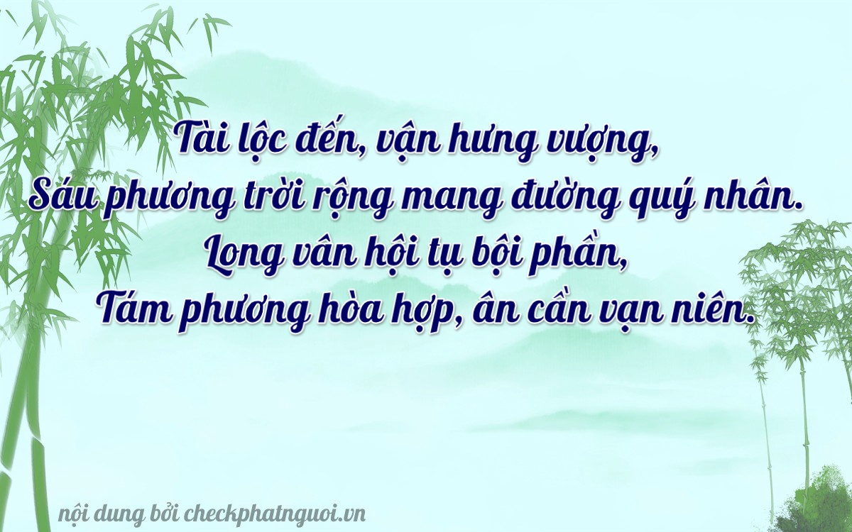 Bài thơ ý nghĩa cho <b>biển số 29AG-06158</b> tại website checkphatnguoi.vn