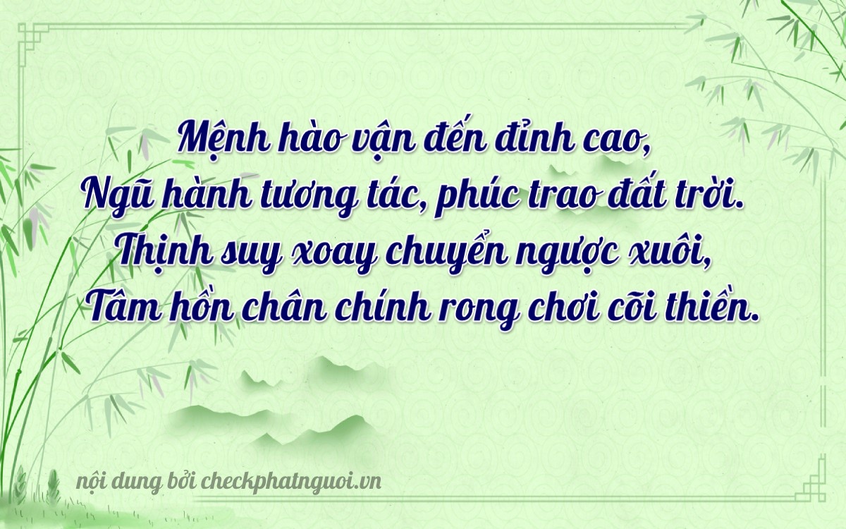 Bài thơ ý nghĩa cho <b>biển số 29AG-08456</b> tại website checkphatnguoi.vn
