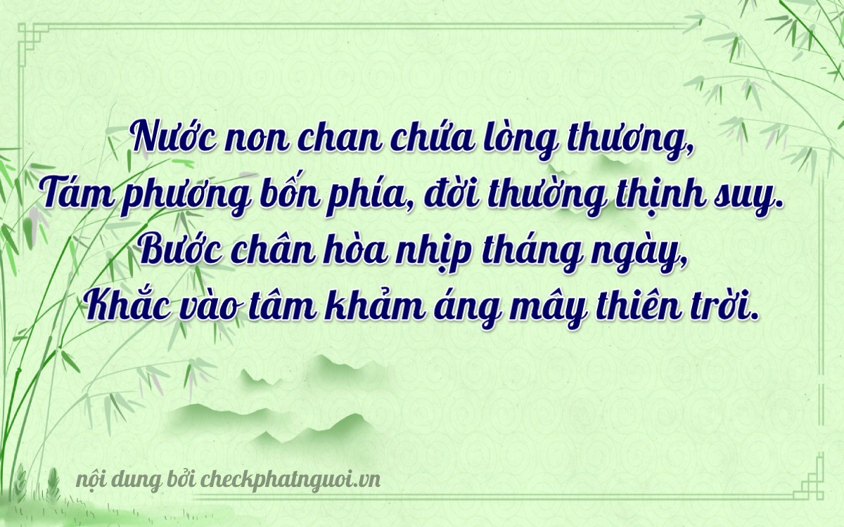 Bài thơ ý nghĩa cho <b>biển số 29AG-08457</b> tại website checkphatnguoi.vn