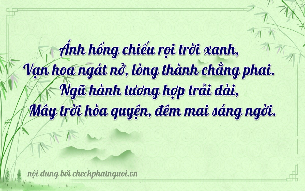Bài thơ ý nghĩa cho <b>biển số 29AH-07519</b> tại website checkphatnguoi.vn
