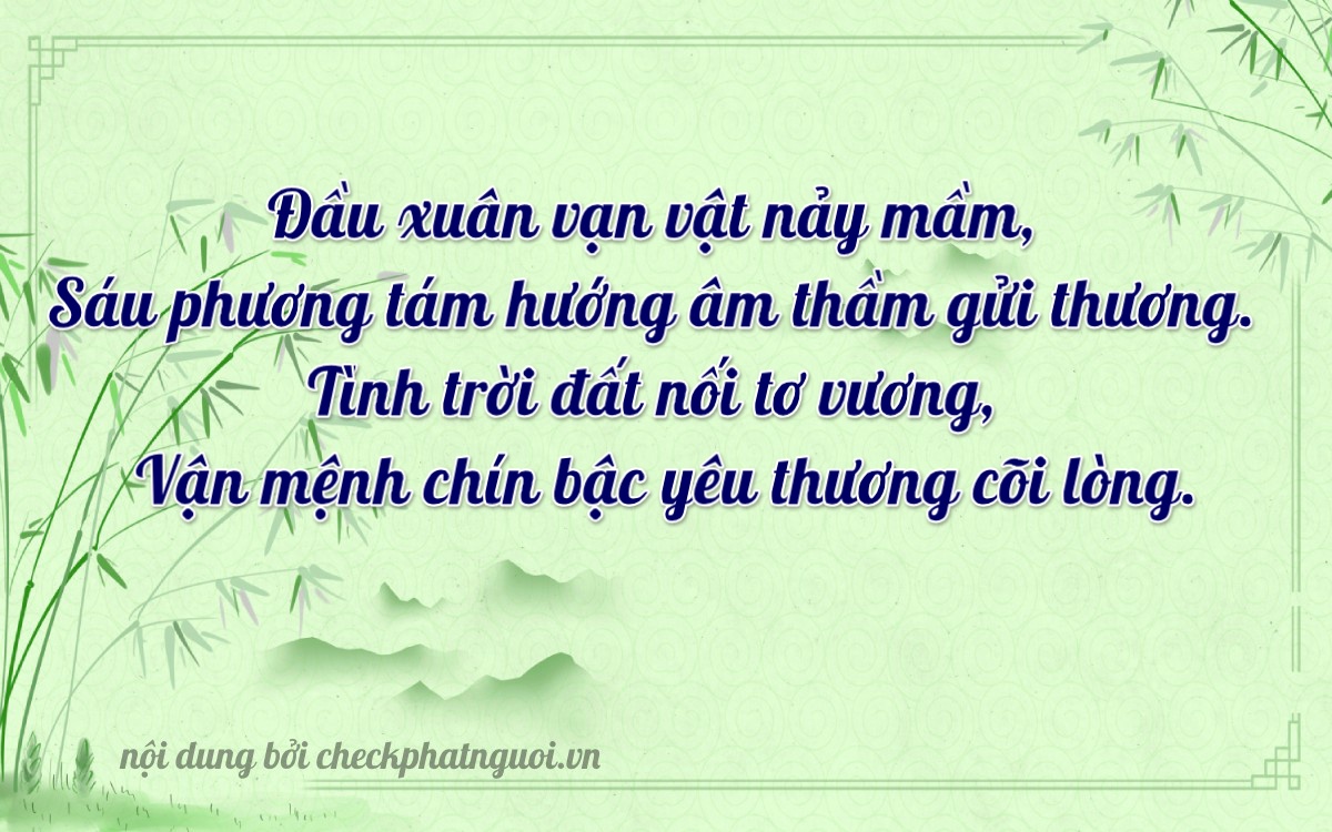 Bài thơ ý nghĩa cho <b>biển số 29AH-08628</b> tại website checkphatnguoi.vn