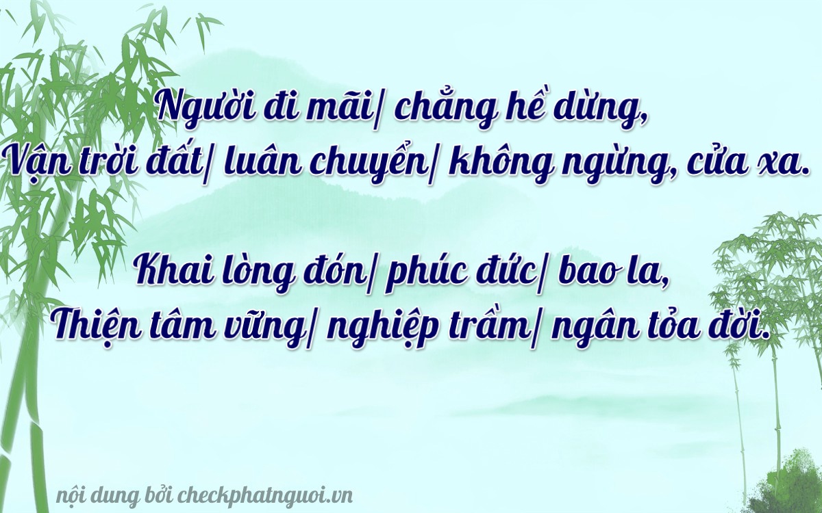 Bài thơ ý nghĩa cho <b>biển số 29AK-11865</b> tại website checkphatnguoi.vn