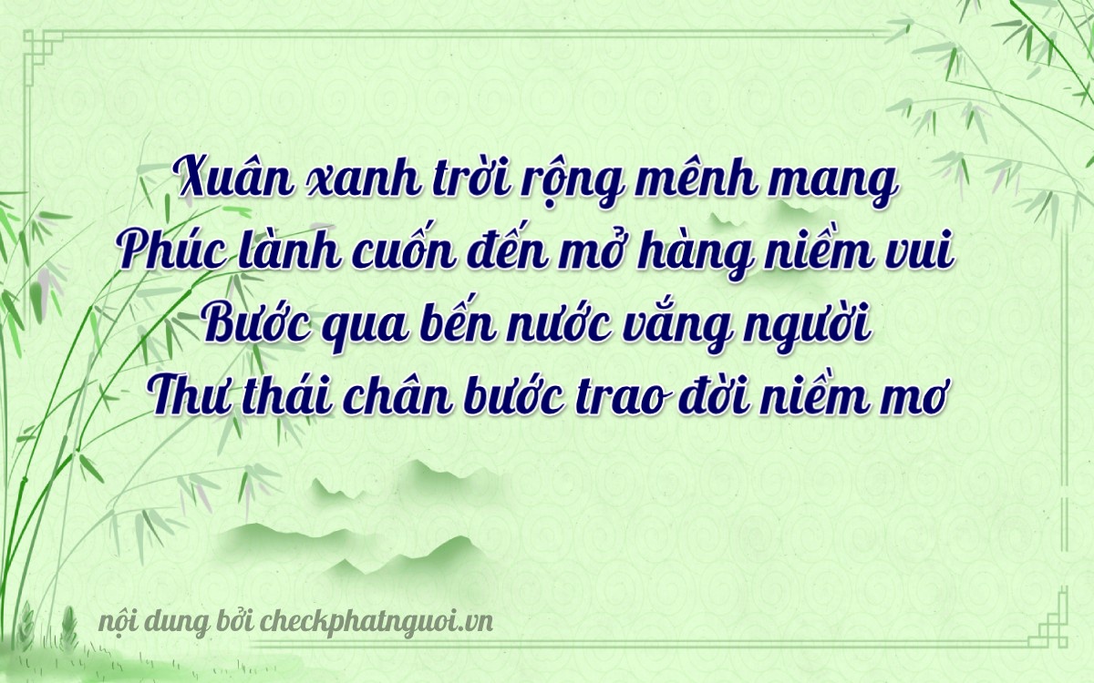 Bài thơ ý nghĩa cho <b>biển số 29AM-01437</b> tại website checkphatnguoi.vn