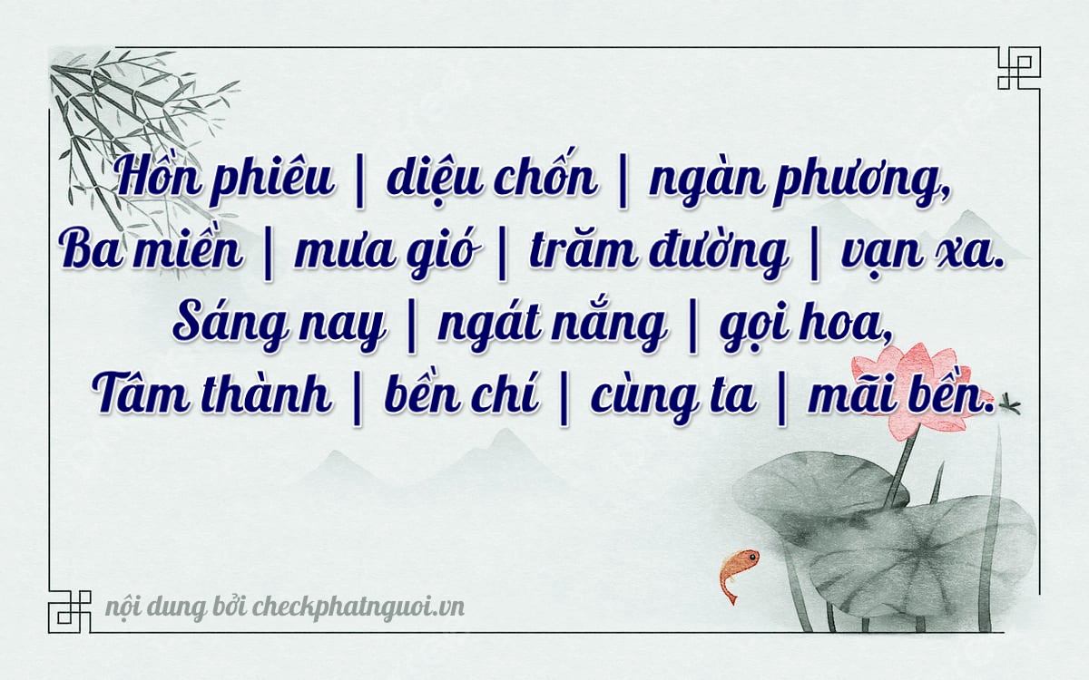 Bài thơ ý nghĩa cho <b>biển số 29AN-03839</b> tại website checkphatnguoi.vn