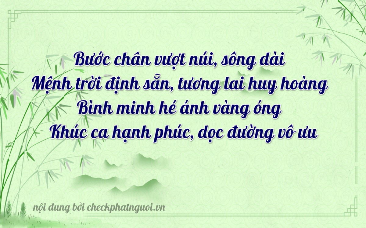 Bài thơ ý nghĩa cho <b>biển số 29AP-06313</b> tại website checkphatnguoi.vn