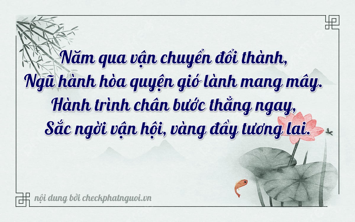 Bài thơ ý nghĩa cho <b>biển số 29AS-04745</b> tại website checkphatnguoi.vn