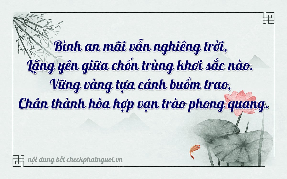 Bài thơ ý nghĩa cho <b>biển số 29AS-09540</b> tại website checkphatnguoi.vn