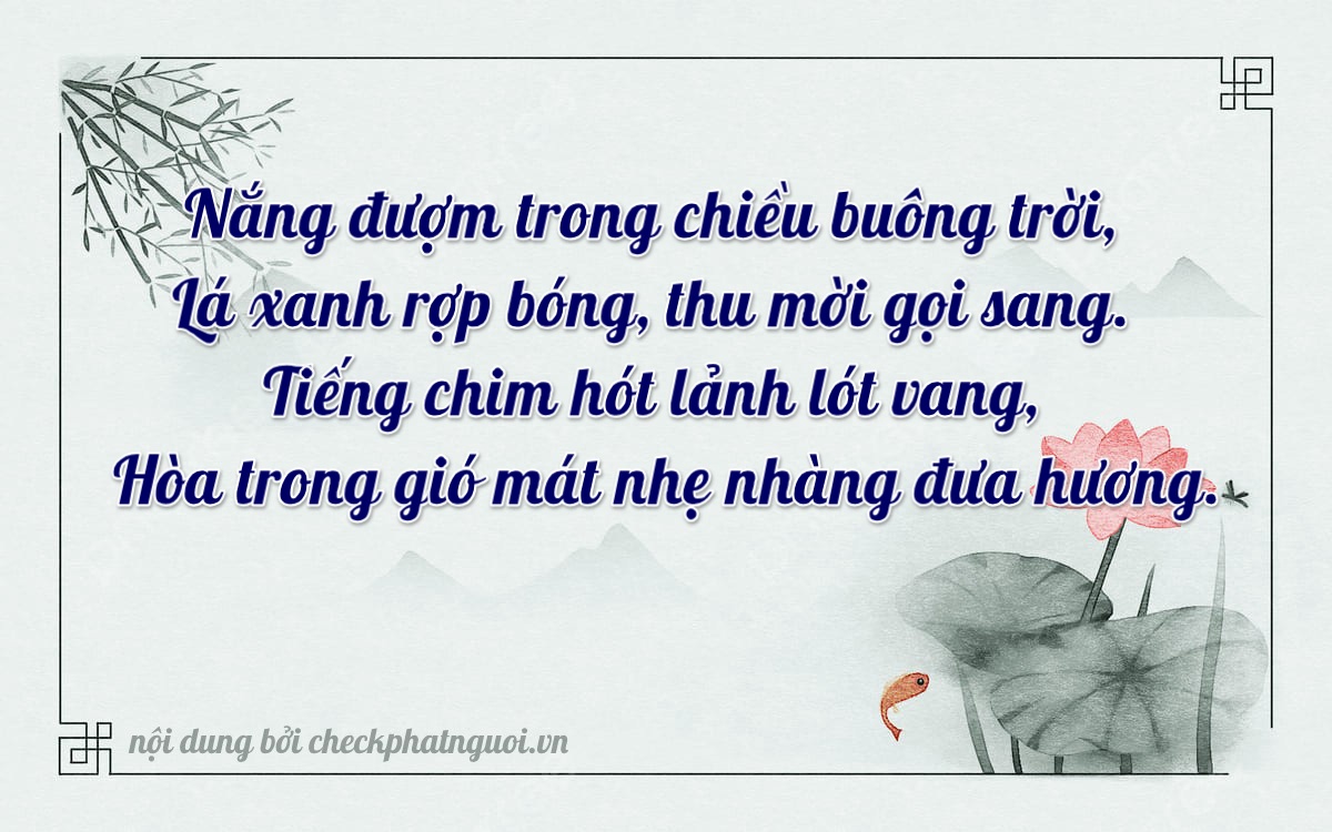 Bài thơ ý nghĩa cho <b>biển số 29AT-02374</b> tại website checkphatnguoi.vn