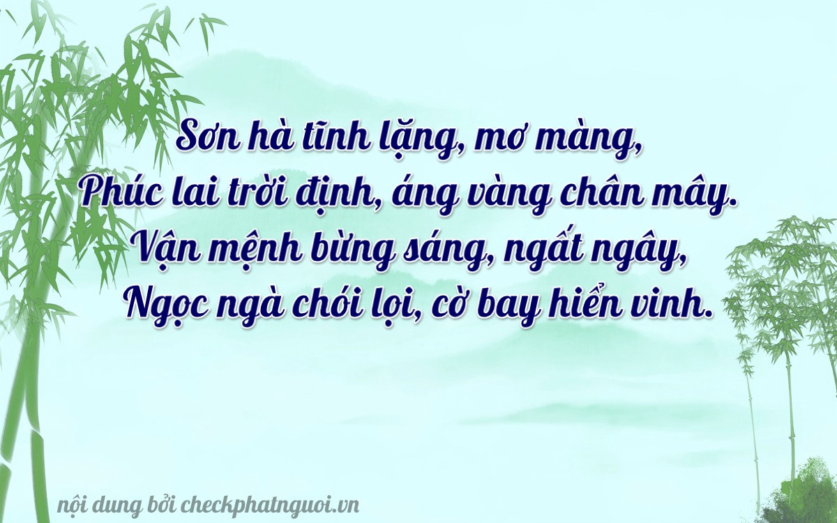 Bài thơ ý nghĩa cho <b>biển số 29AT-06001</b> tại website checkphatnguoi.vn