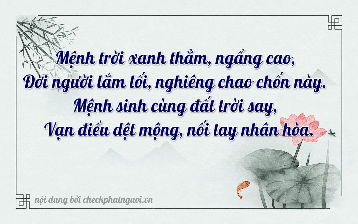 Bài thơ ý nghĩa cho <b>biển số 29AT-10360</b> tại website checkphatnguoi.vn