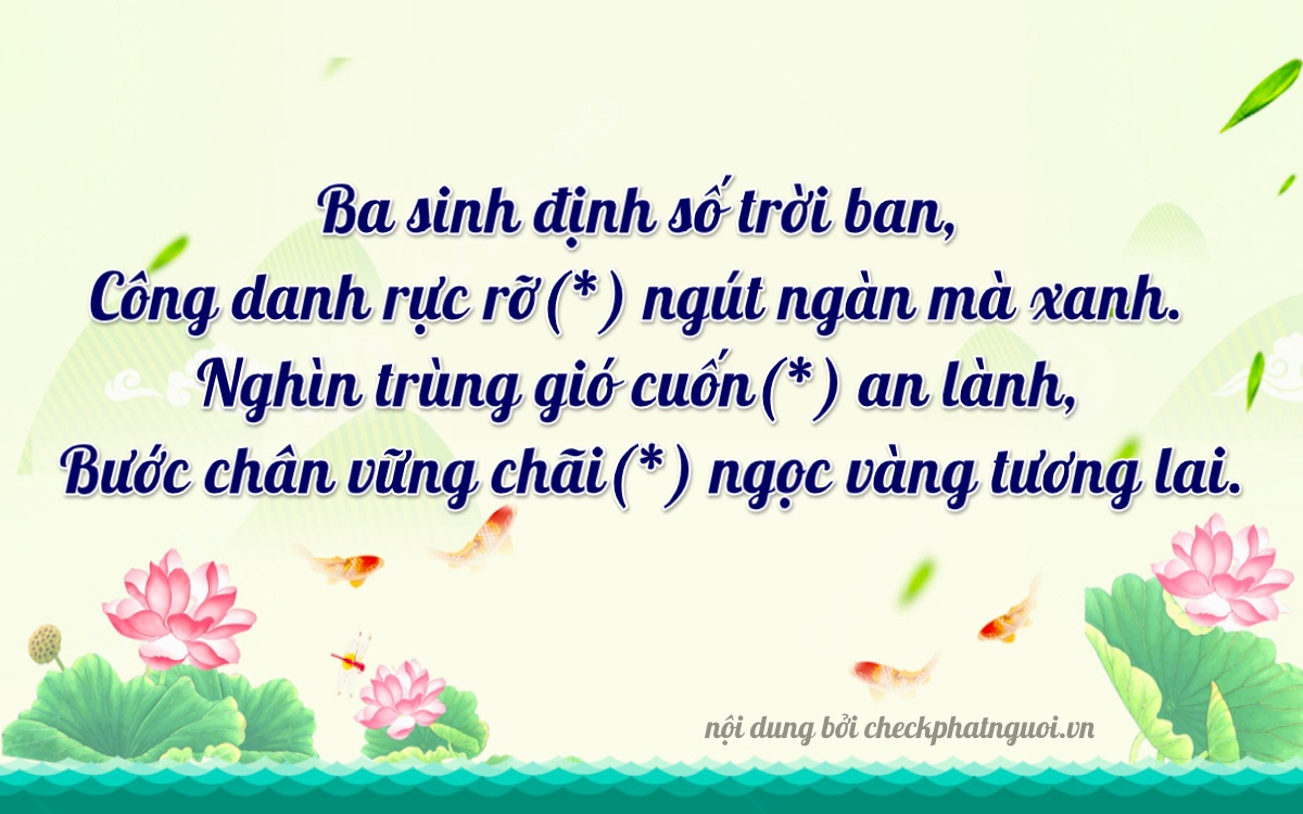 Bài thơ ý nghĩa cho <b>biển số 29AX-00300</b> tại website checkphatnguoi.vn