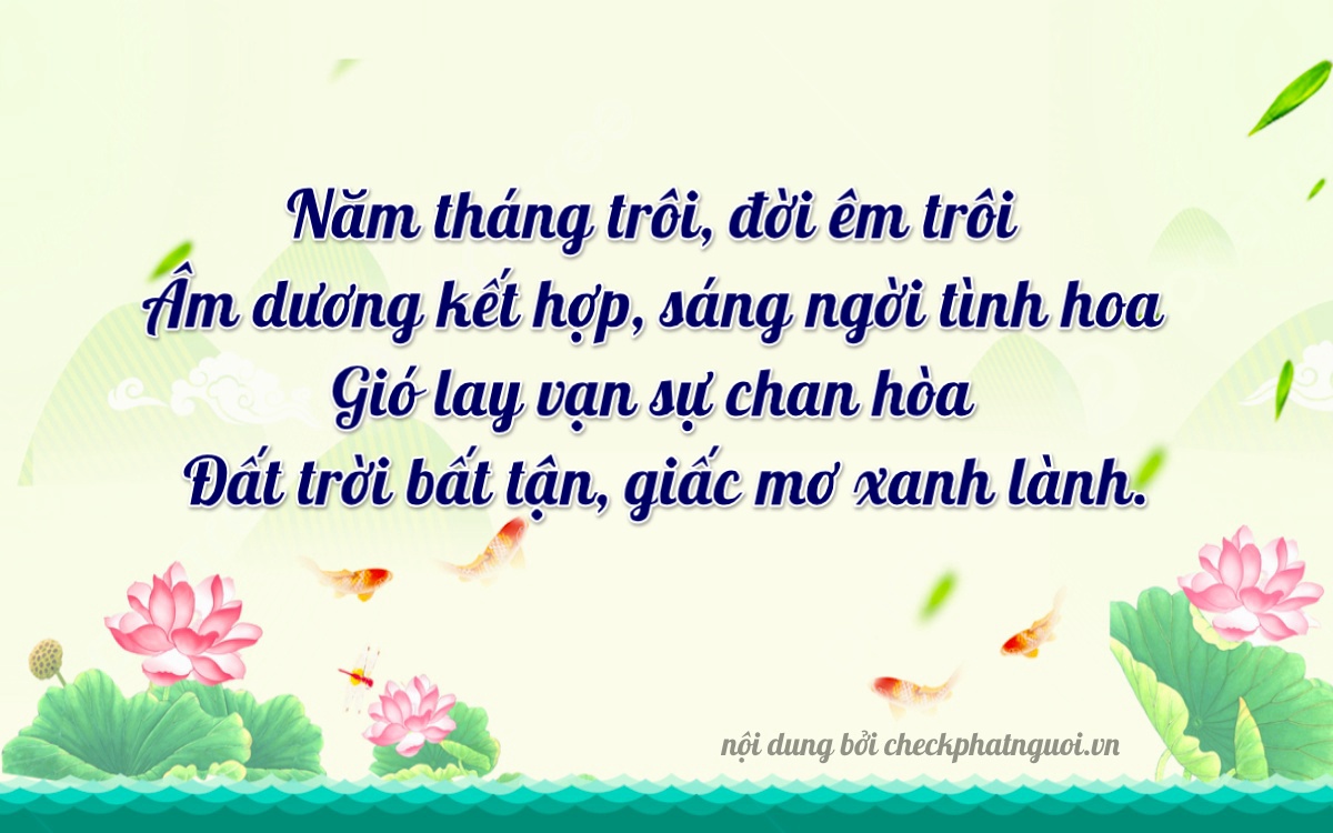 Bài thơ ý nghĩa cho <b>biển số 29AX-05676</b> tại website checkphatnguoi.vn