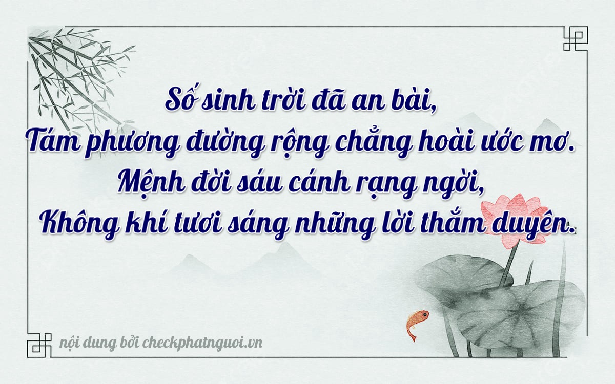 Bài thơ ý nghĩa cho <b>biển số 29AX-08860</b> tại website checkphatnguoi.vn