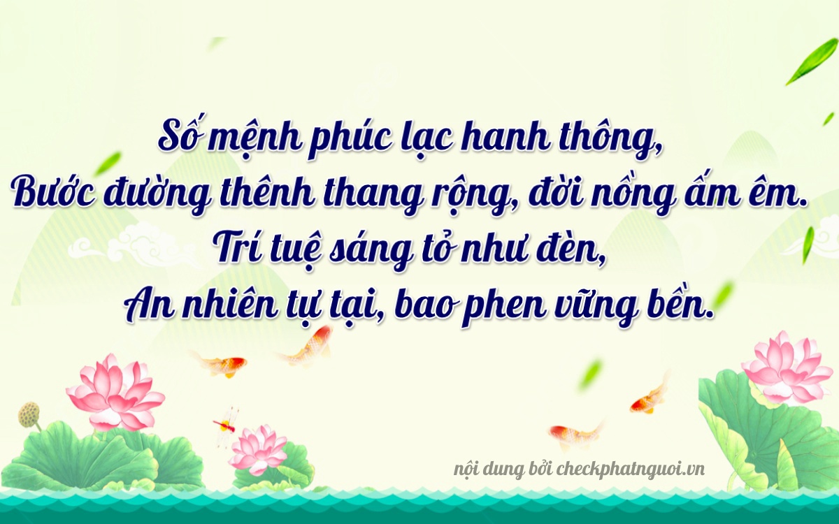 Bài thơ ý nghĩa cho <b>biển số 29AX-10518</b> tại website checkphatnguoi.vn