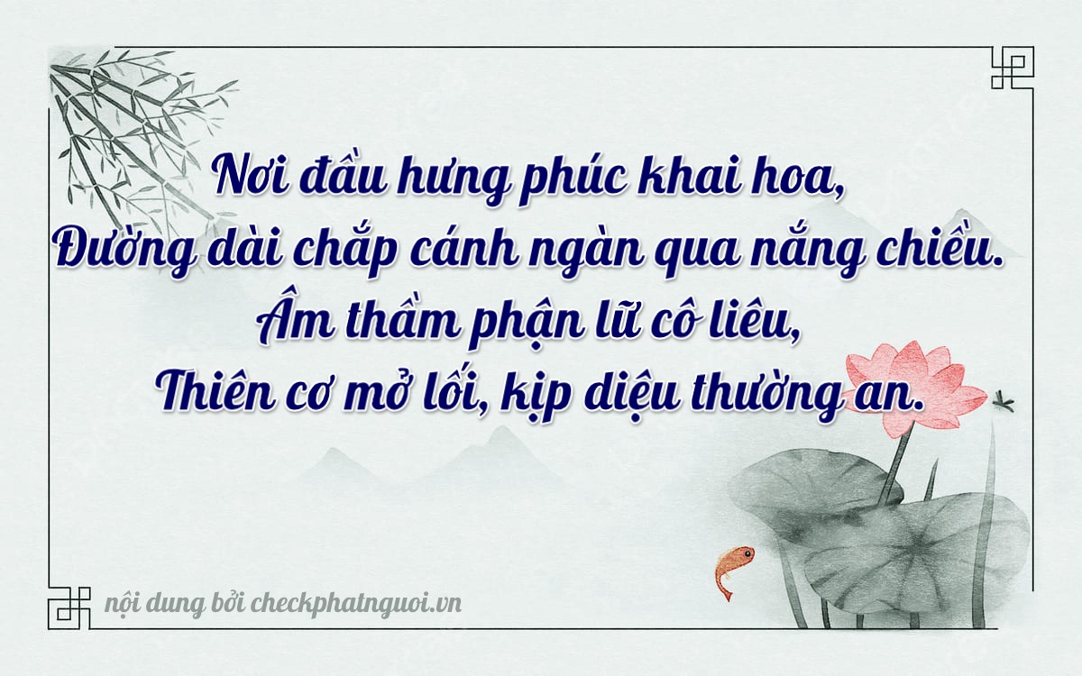 Bài thơ ý nghĩa cho <b>biển số 29AY-03422</b> tại website checkphatnguoi.vn