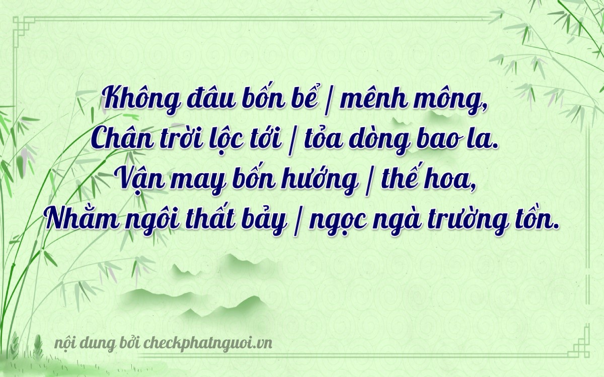 Bài thơ ý nghĩa cho <b>biển số 29B-04457</b> tại website checkphatnguoi.vn