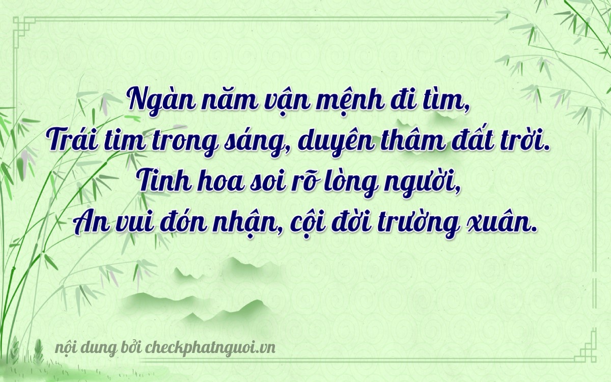 Bài thơ ý nghĩa cho <b>biển số 29B-11080</b> tại website checkphatnguoi.vn