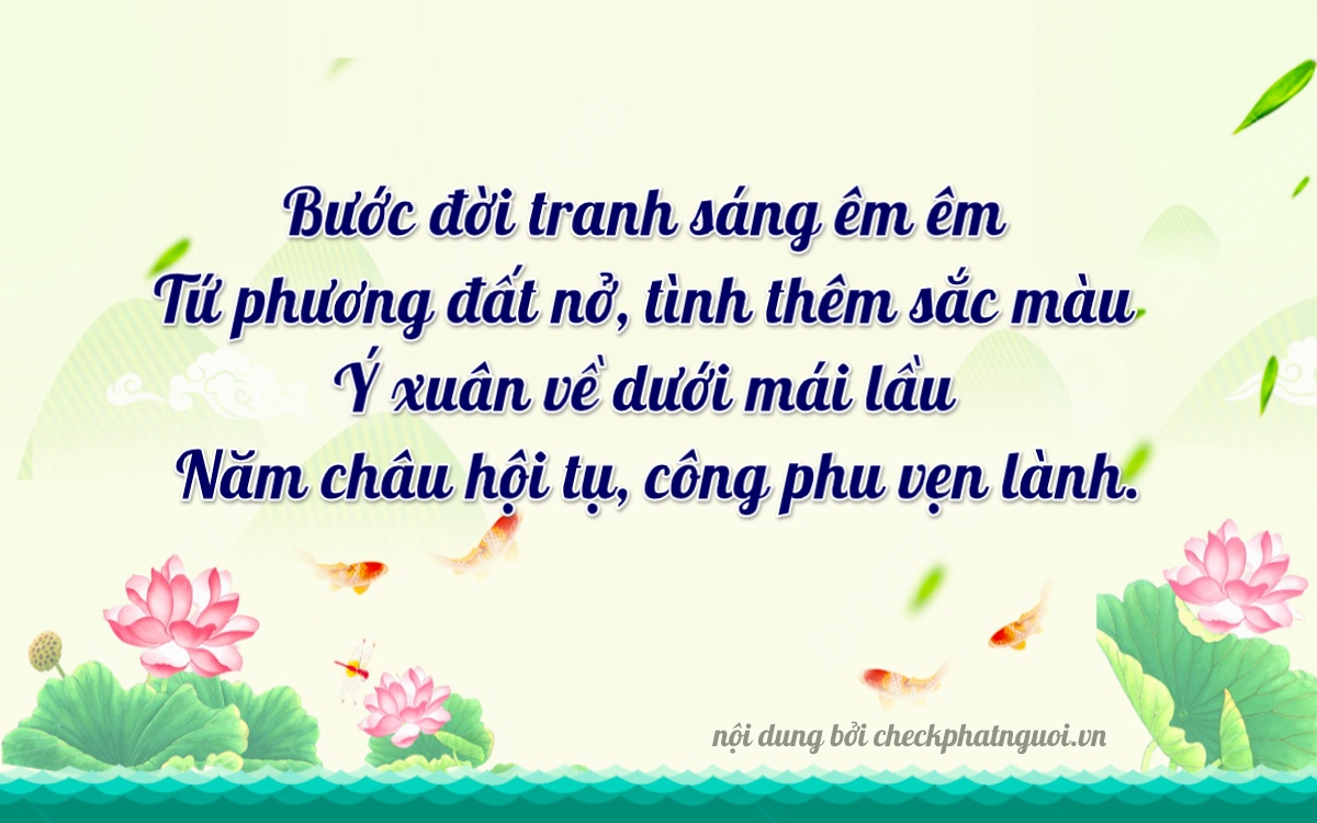 Bài thơ ý nghĩa cho <b>biển số 29B-12125</b> tại website checkphatnguoi.vn