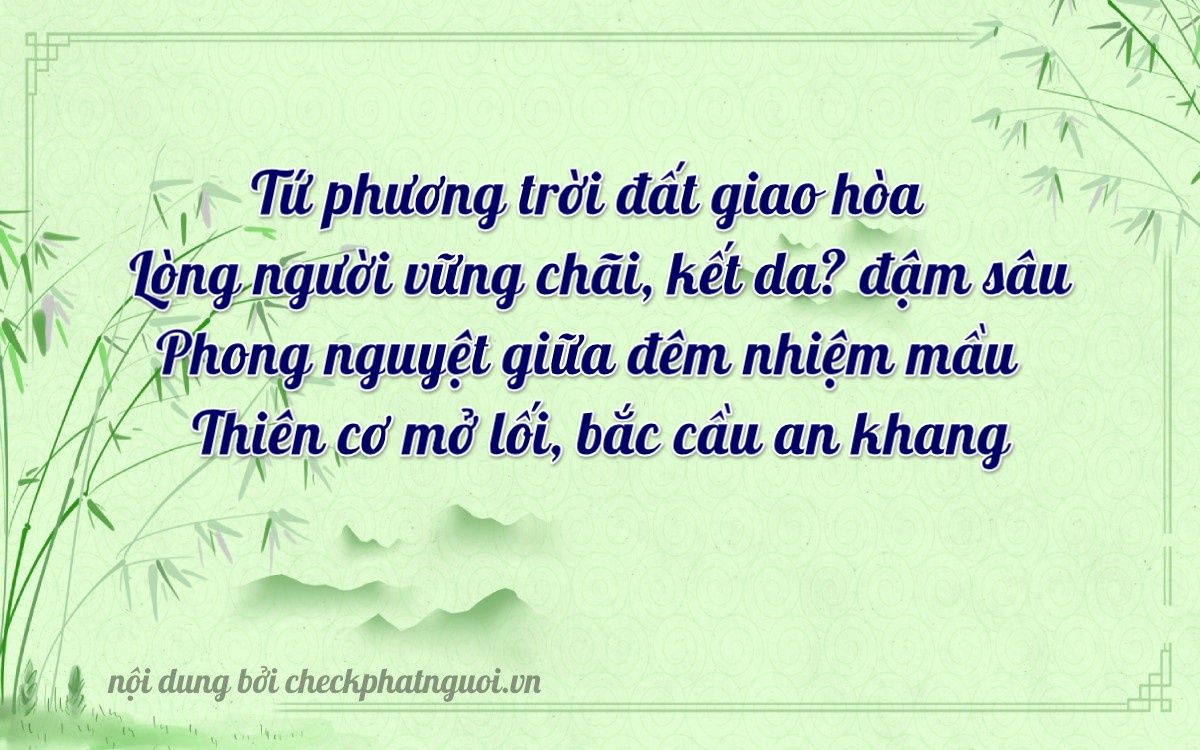 Bài thơ ý nghĩa cho <b>biển số 29B1-44444</b> tại website checkphatnguoi.vn