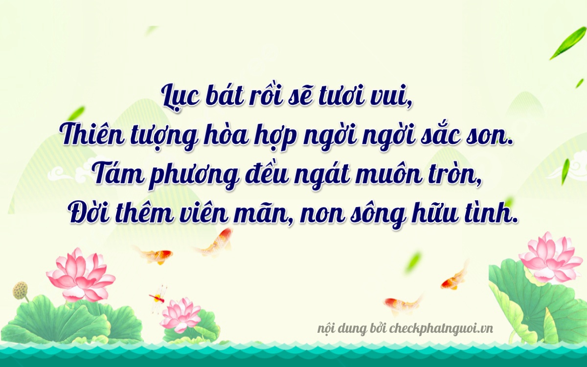 Bài thơ ý nghĩa cho <b>biển số 29B1-66891</b> tại website checkphatnguoi.vn