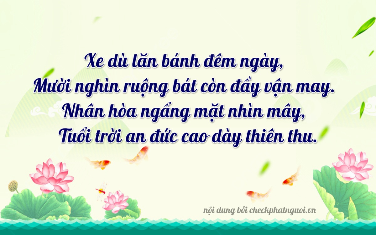 Bài thơ ý nghĩa cho <b>biển số 29B-21517</b> tại website checkphatnguoi.vn