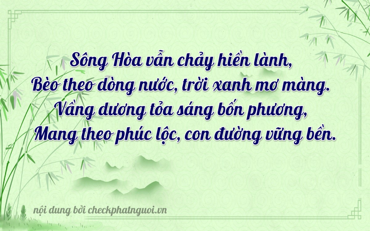 Bài thơ ý nghĩa cho <b>biển số 29B-50438</b> tại website checkphatnguoi.vn