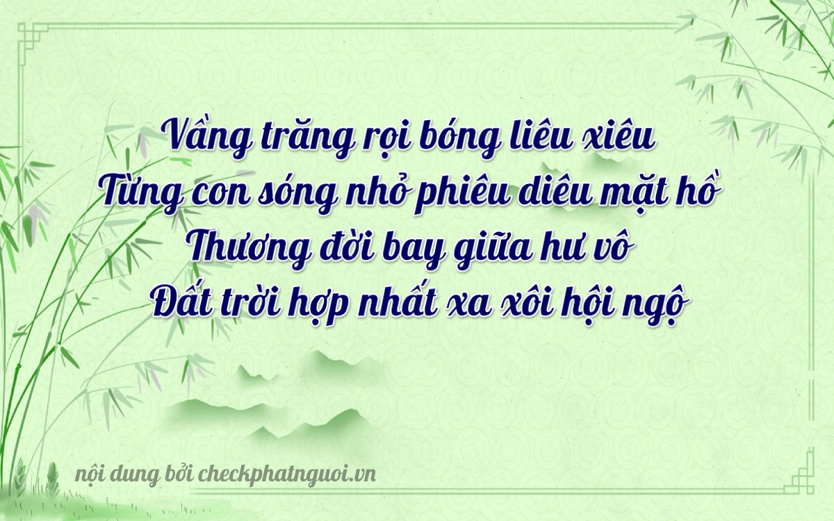Bài thơ ý nghĩa cho <b>biển số 29BC-02409</b> tại website checkphatnguoi.vn